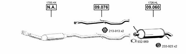  CI091010 Exhaust system CI091010