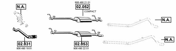 ME012530 Asmet Exhaust system