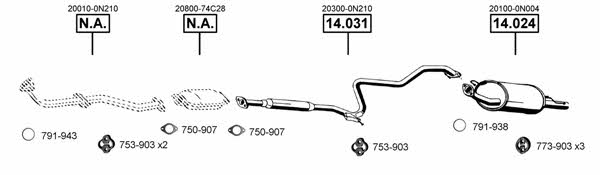NI140250 Asmet Exhaust system