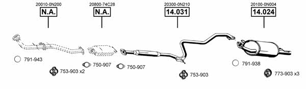 NI140270 Asmet Exhaust system