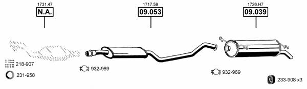 Asmet CI092210 Exhaust system CI092210