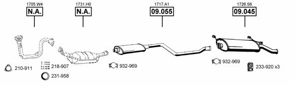 Asmet CI092425 Exhaust system CI092425