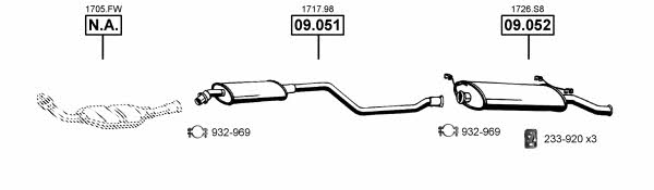 Asmet CI092500 Exhaust system CI092500