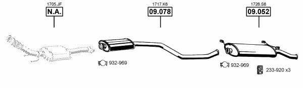 Asmet CI092515 Exhaust system CI092515