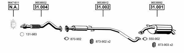 CV310060 Asmet Exhaust system