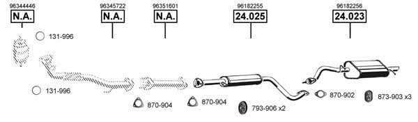 DE240405 Asmet Exhaust system