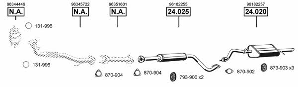 DE240480 Asmet Exhaust system