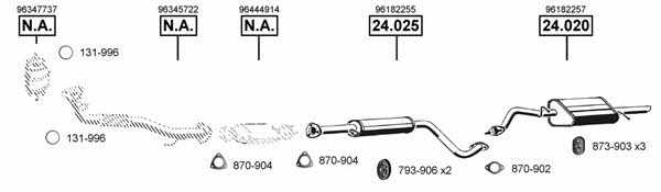 DE240495 Asmet Exhaust system