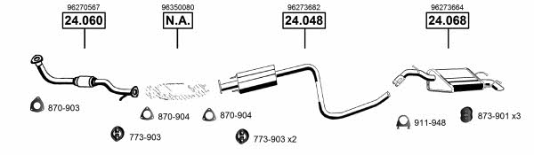  DE241075 Exhaust system DE241075