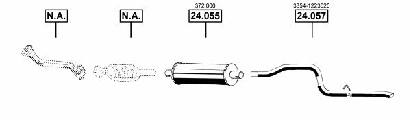 DE242510 Asmet Exhaust system
