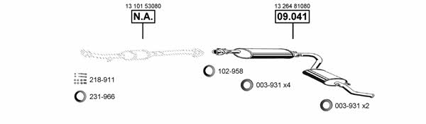 FI160955 Asmet Exhaust system