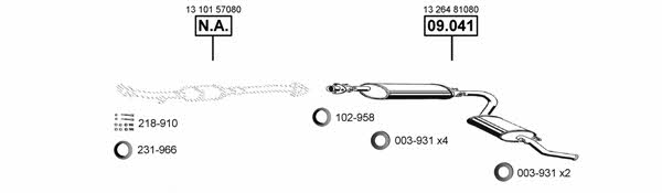 FI160985 Asmet Exhaust system