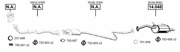 NI140890 Asmet Exhaust system