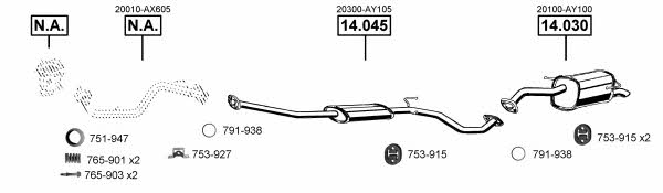 NI140900 Asmet Exhaust system