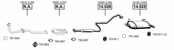 NI141415 Asmet Exhaust system