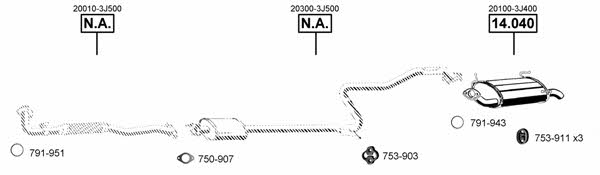 NI141505 Asmet Exhaust system
