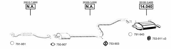 NI141515 Asmet Exhaust system