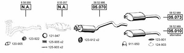 OP050735 Asmet Exhaust system