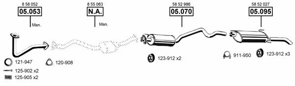 OP050750 Asmet Exhaust system
