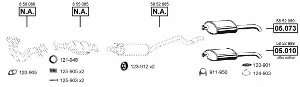 OP050760 Asmet Exhaust system