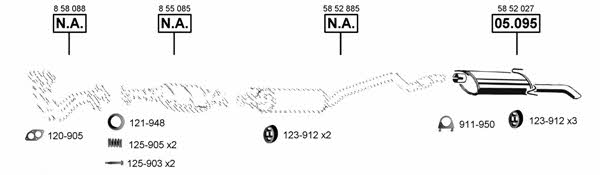 OP050770 Asmet Exhaust system