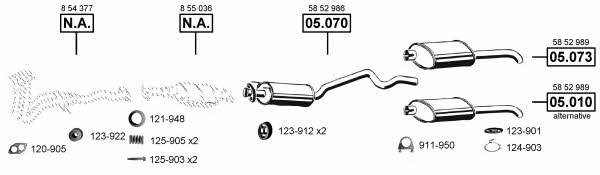 OP050785 Asmet Exhaust system