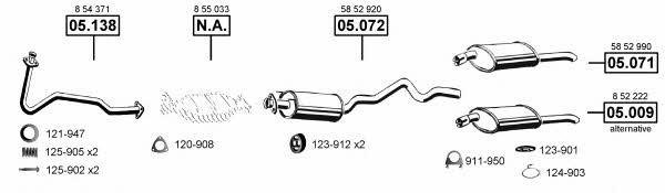 OP050950 Asmet Exhaust system