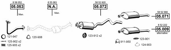 OP050965 Asmet Exhaust system