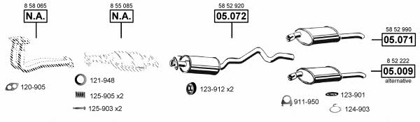OP050975 Asmet Exhaust system
