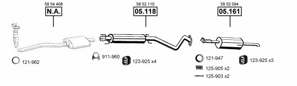 OP051385 Asmet Exhaust system
