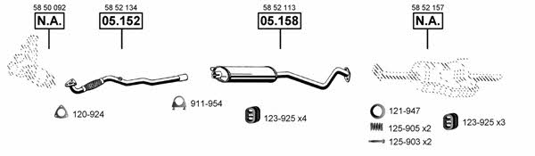 OP051400 Asmet Exhaust system