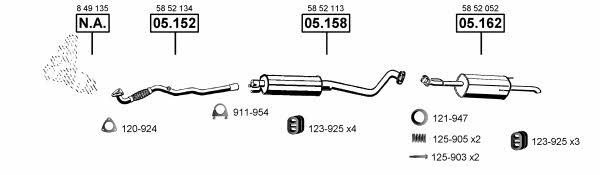 OP051480 Asmet Exhaust system