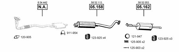 OP051490 Asmet Exhaust system