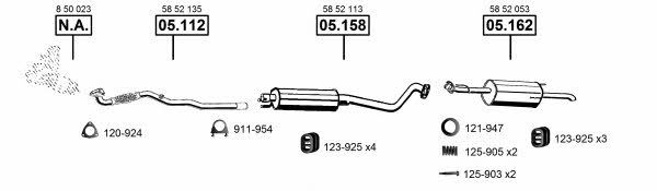 OP051495 Asmet Exhaust system