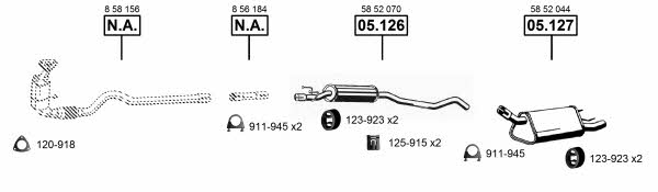 OP052300 Asmet Exhaust system