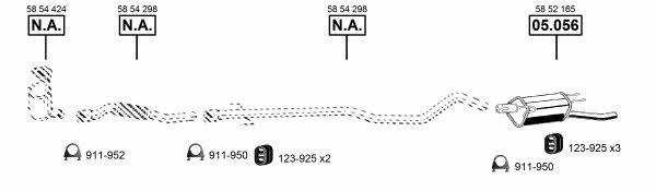 OP052545 Asmet Exhaust system