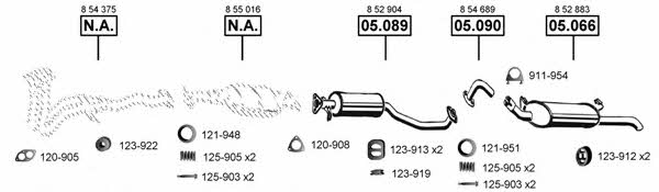  OP055085 Exhaust system OP055085