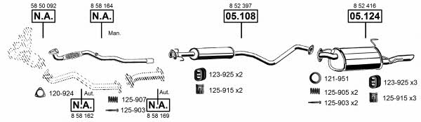  OP055215 Exhaust system OP055215