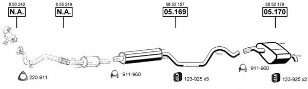 OP055390 Asmet Exhaust system