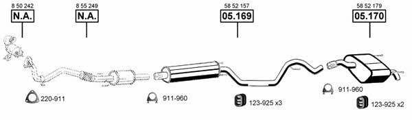 OP055392 Asmet Exhaust system