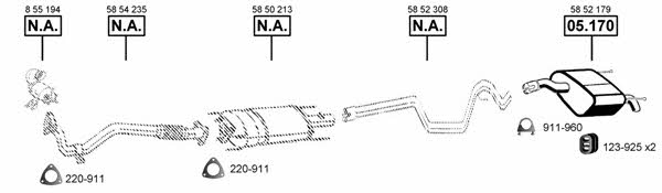 OP055395 Asmet Exhaust system