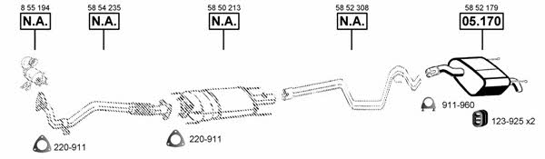 OP055397 Asmet Exhaust system