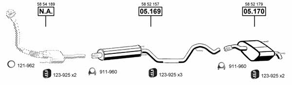 OP055400 Asmet Exhaust system