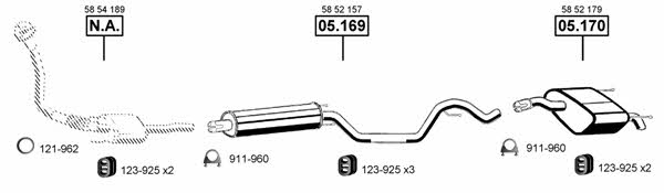 OP055420 Asmet Exhaust system