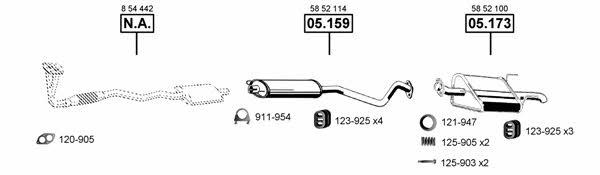 OP055705 Asmet Exhaust system