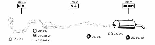 PE081250 Asmet Exhaust system