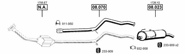 PE081590 Asmet Exhaust system