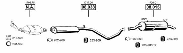  PE082210 Exhaust system PE082210