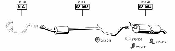 PE082580 Asmet Exhaust system