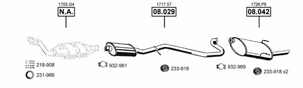 PE083650 Asmet Exhaust system